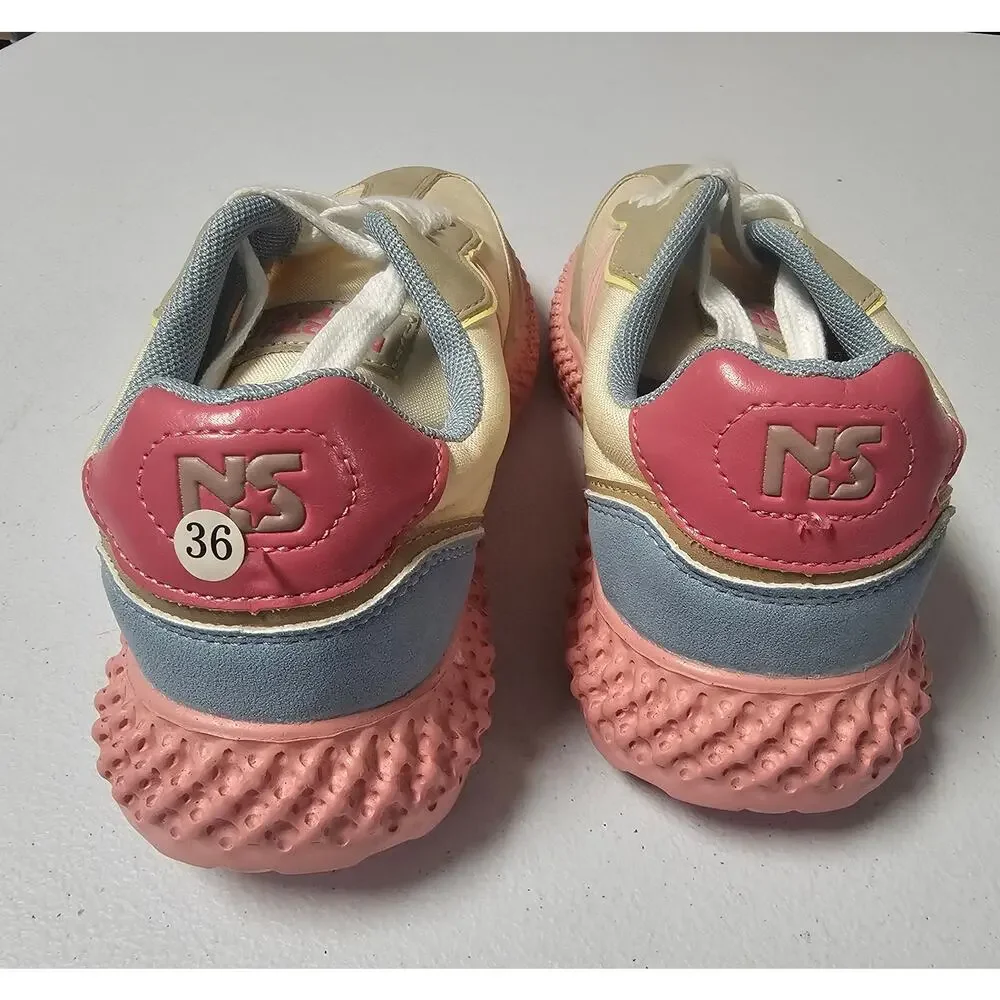 NWOB Girls Lace up Sneakers Size EU37 US 5- 5.5